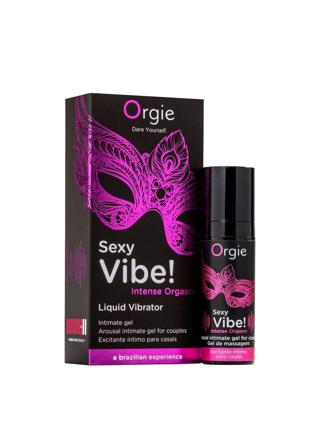 Жидкий вибратор Sexy Vibe! Intense Orgasm, 15 мл, тепло-холод, очень мощный Orgie (345708493)