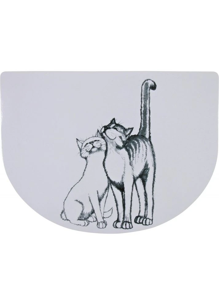 Коврик под миску для кошек Pussy Cats пластик 40х30 см Trixie (399751247)