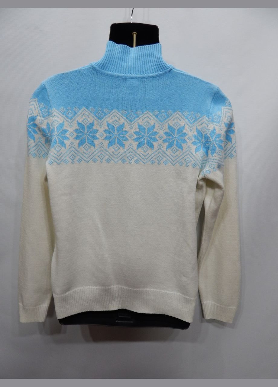 Білий зимовий светр чоловічий під горло р. 48-50 058см Izod