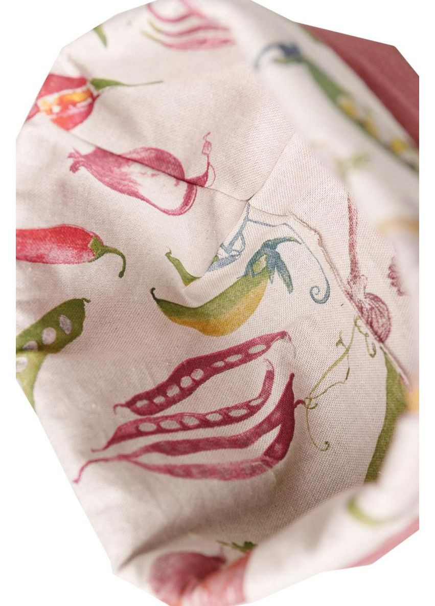 Универсальная корзина для хранения Овощи марсала 17х18х18см декоративный контейнер для кухни Текстильный органайзер ProDobro (369378101)