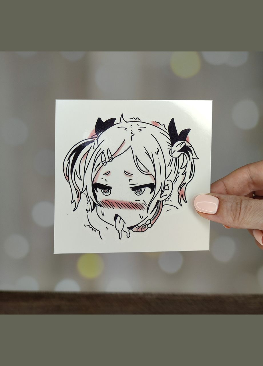 Тимчасове татуювання, фальшиве тату на тіло "Дівчина. Ахегао №5" SureGeek (326066115)