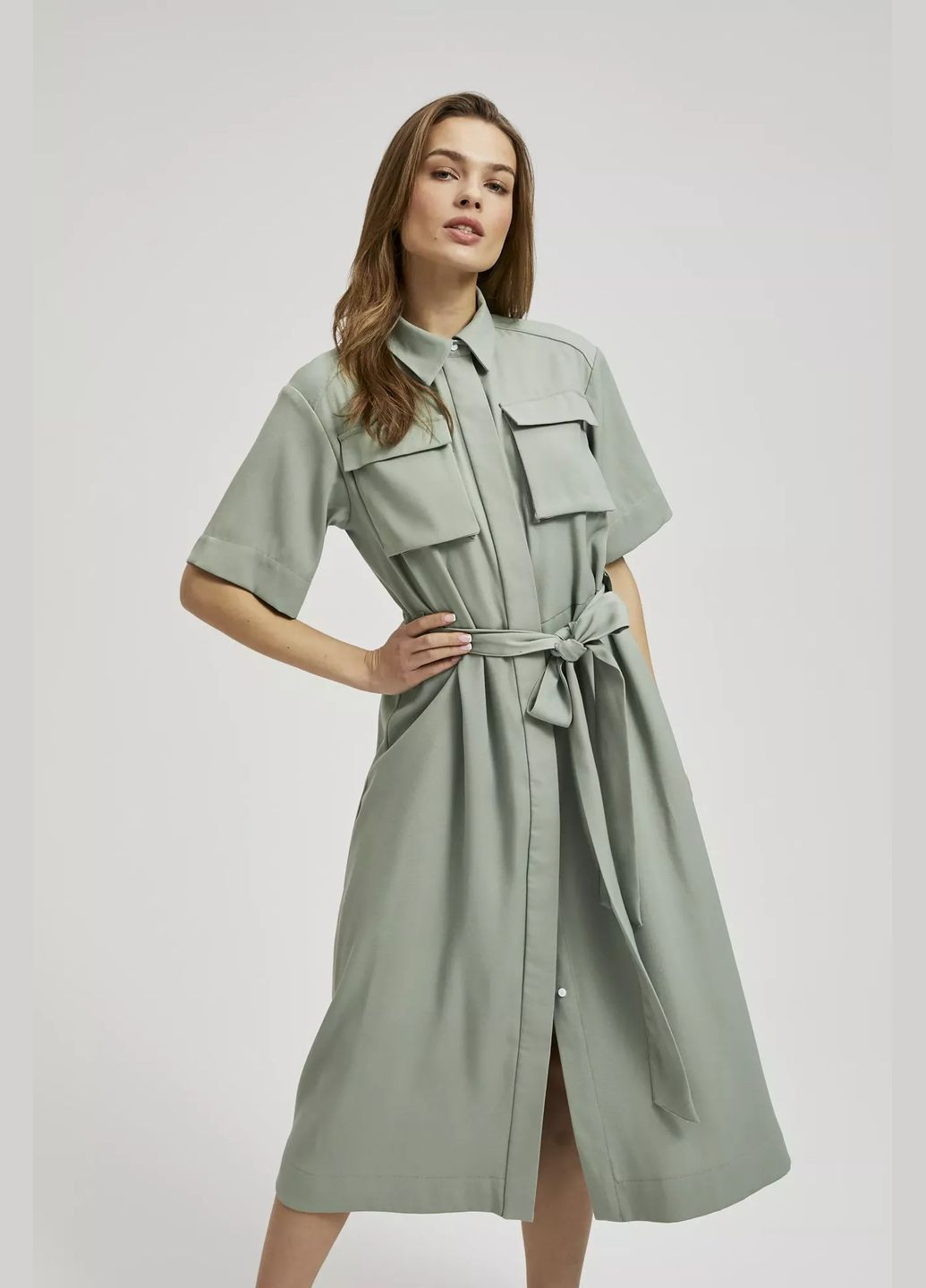 Оливковое платье Moodo