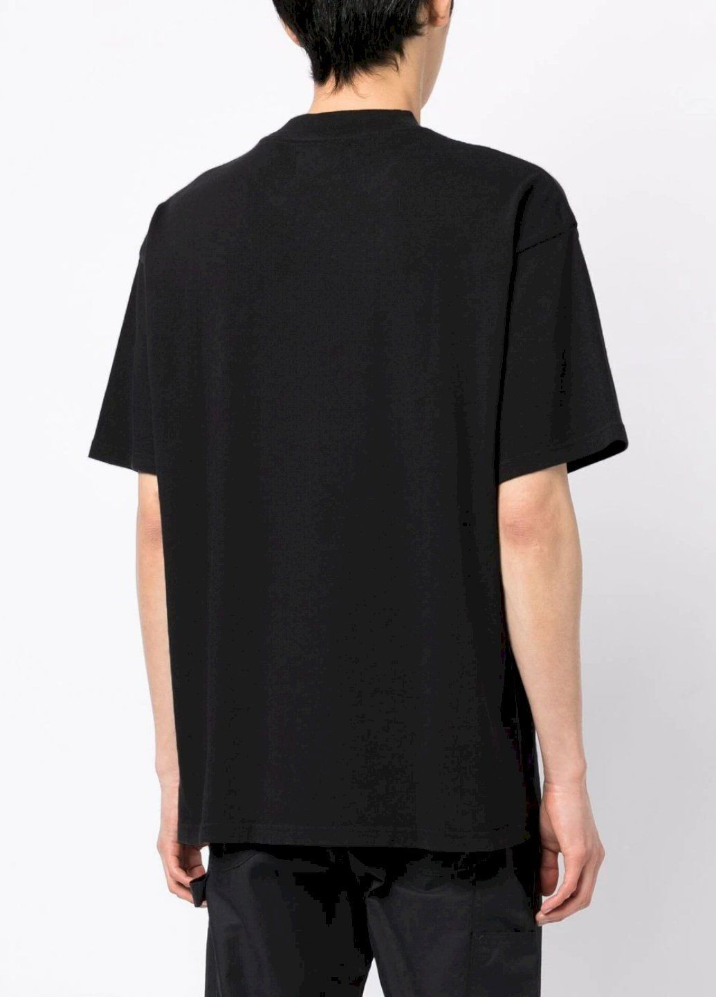 Чорна футболка oversize чоловіча чорна Trace of Space