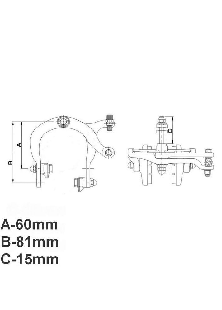 Тормоз Saccon Sencro 18/73 60/81мм P15 серебристый (FN225S4U15) SUNRUN (370789260)
