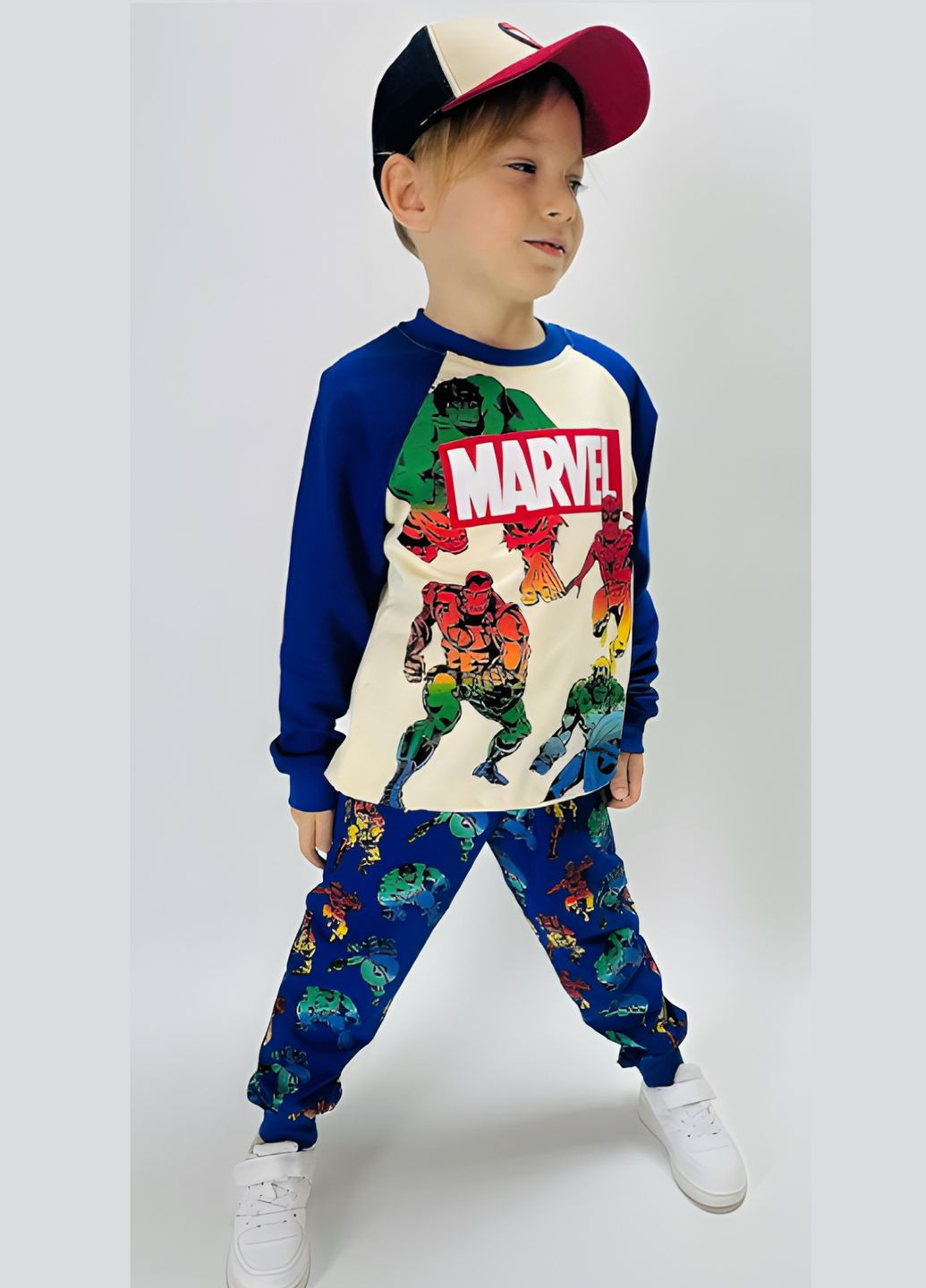 Спортивный костюм двунитка Марвел Marvel TR2403242 Disney світшот+брюки (282433333)