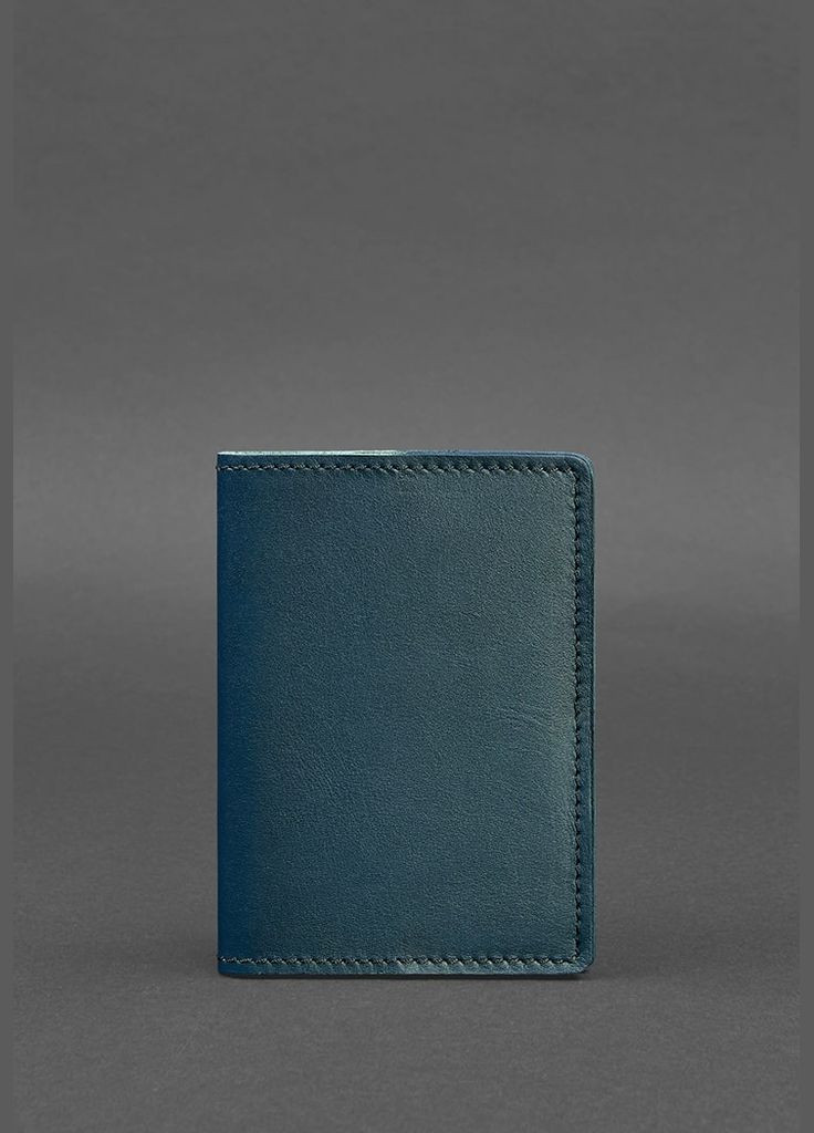 Кожаная обложка для паспорта и военного билета 1.3 зеленая (A-026743) BlankNote (329186643)