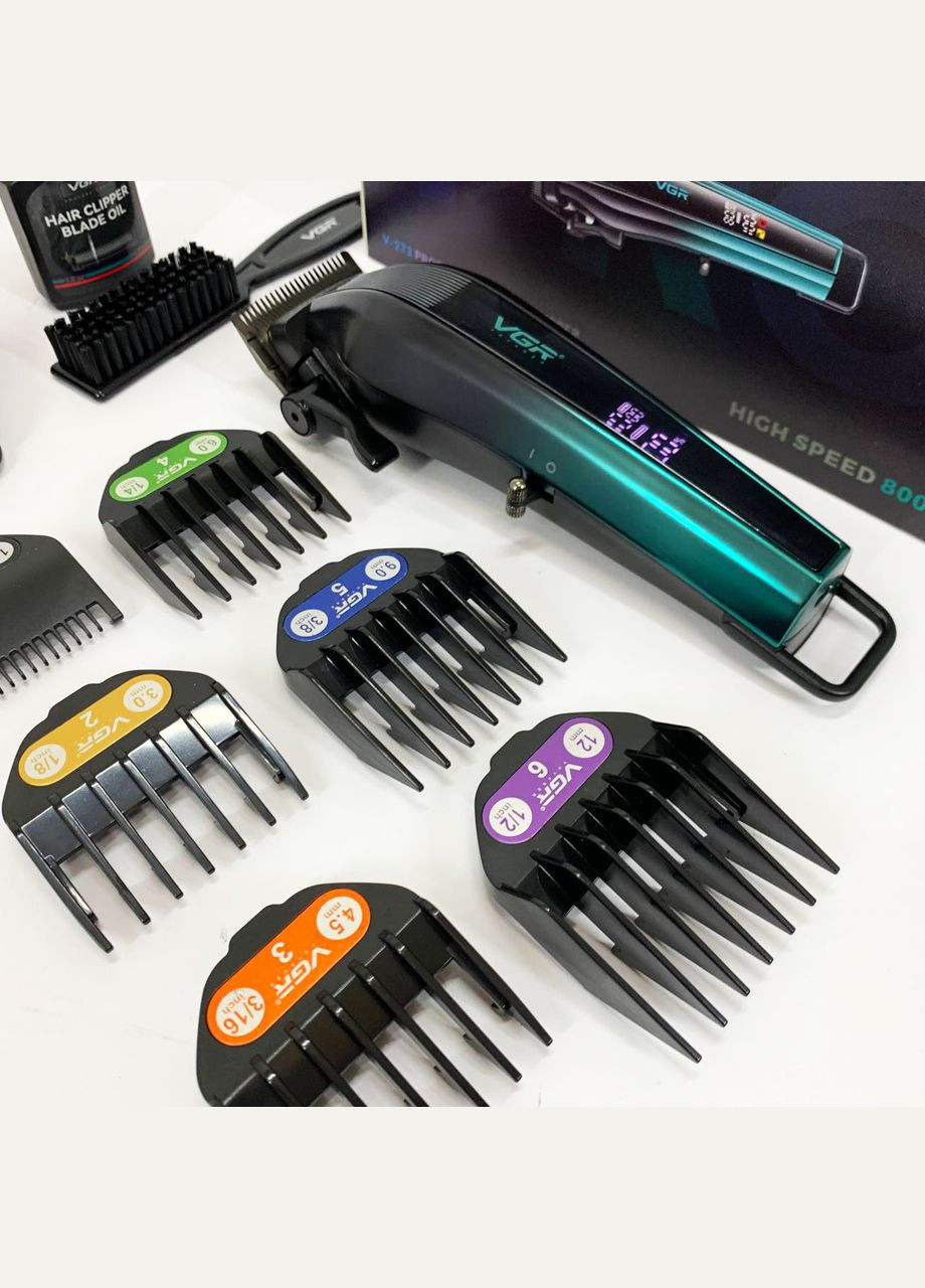 Акумуляторна машинка для стрижки V-273 GREEN VGR (364664555)