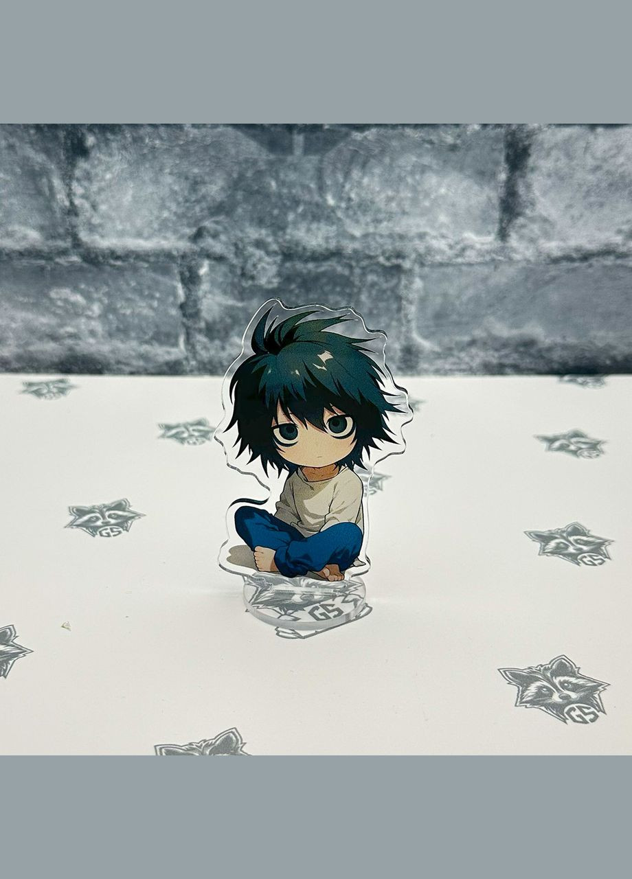 Акриловая коллекционная фигурка Chibi Аниме: Тетрадь смерти (L) 10 см No Brand (339619485)