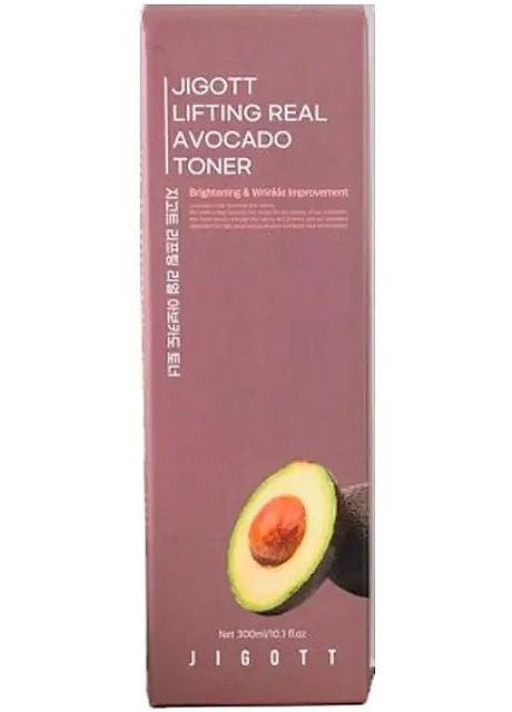 Антивіковий підтягувальний тонер з екстрактом авокадо Lifting Real Avocado Toner 300ml (2-996077) Jigott (371731884)