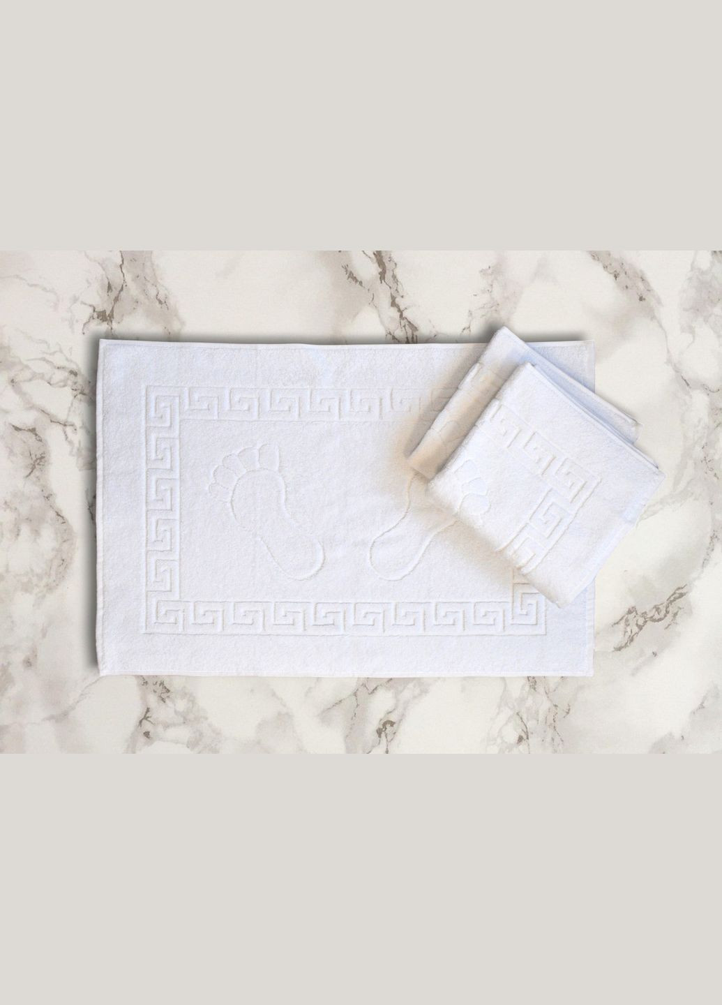 Рушник махровий Cotton Area Hotel 50х70 см для ніг AE білий