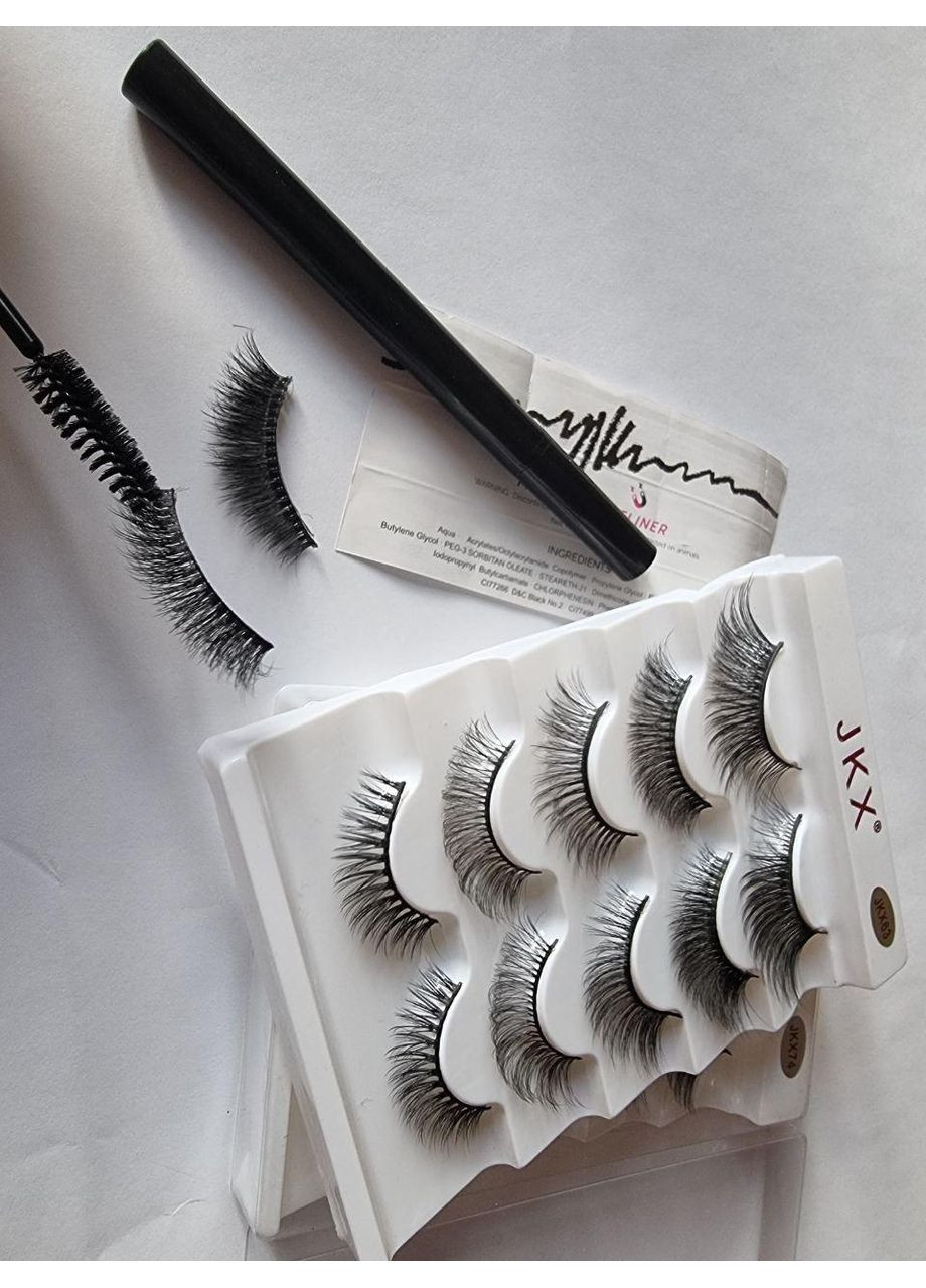 Наращивание многоразовые ресницы 5 пар Маркер лайнер подводка для надевания Magnetic Lashes (366668430)