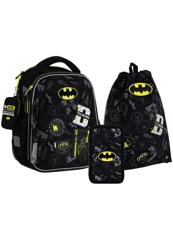 Набір рюкзак + пенал + сумка для взуття SET_DC25-555S Batman Kite (367986961)