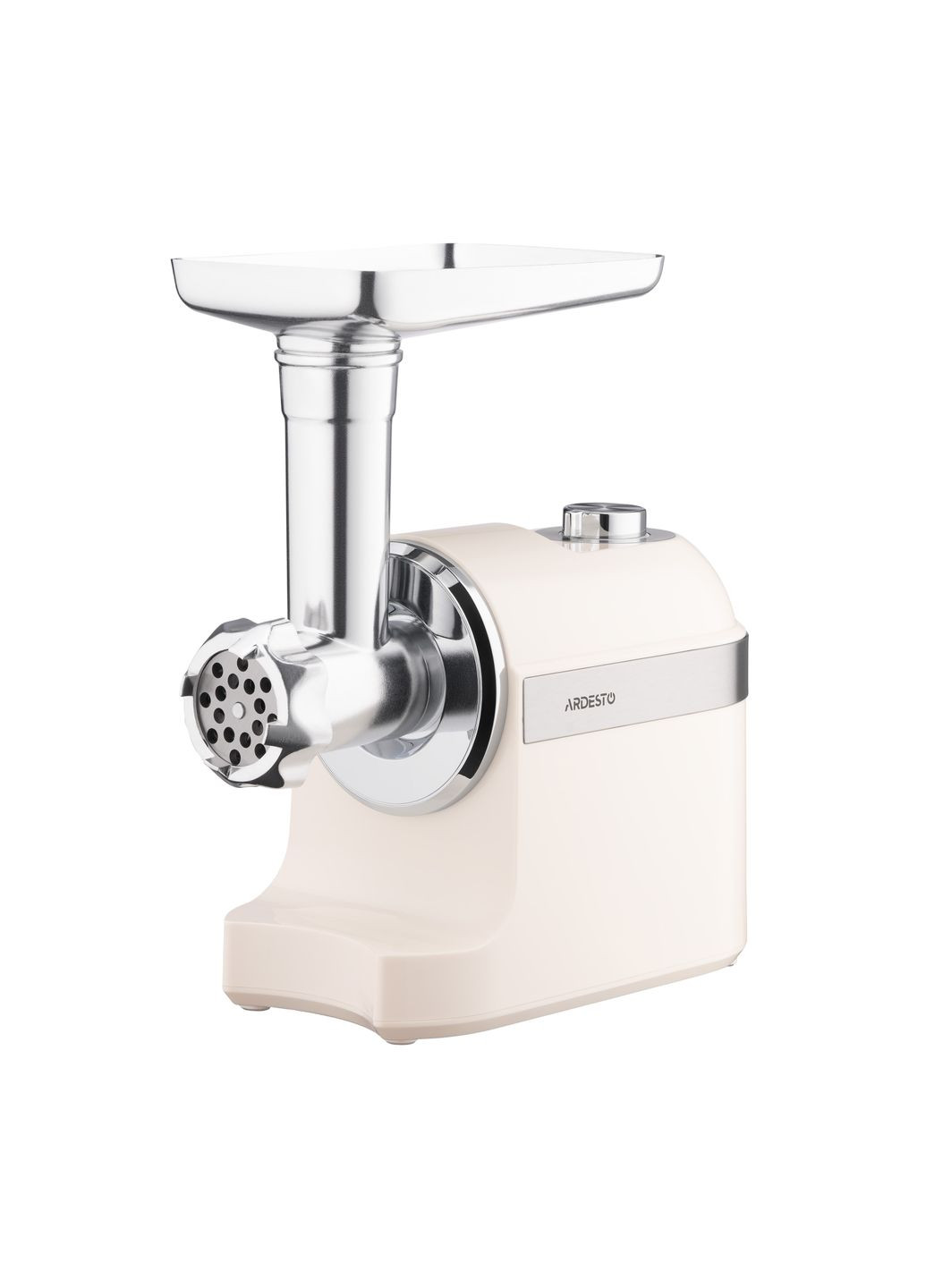 М'ясорубка, 1800Вт, 2кг/хв, 3 решітки, насадка для ковбас, кеббе, пластик, бежево-сріблястий Ardesto (315604237)