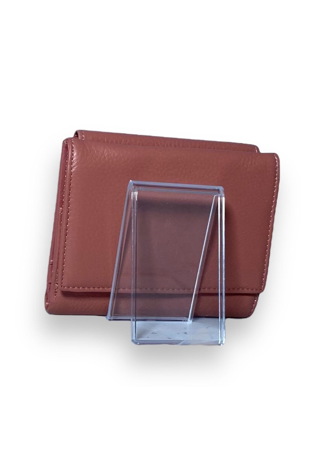 Жіночий гаманець натуральна шкіра два відділи 9 осередків для карток розмір: 12.5*10*3 см рожевий Cardinal (266911766)