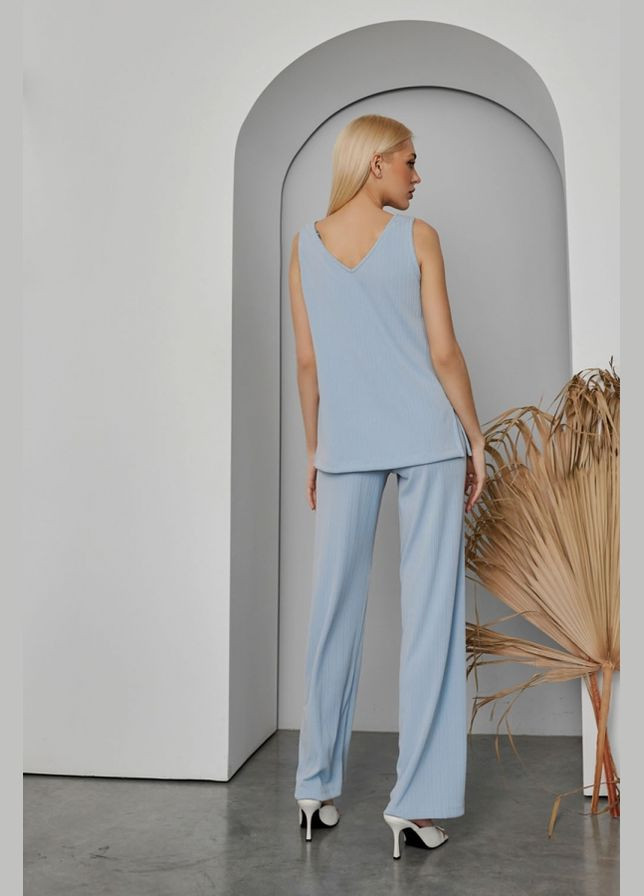 Жіночий подовжений топ з трикотажу в рубчик (1785) Triko Bakh (334710750)