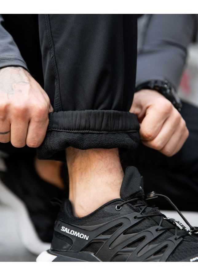 Черные зимние брюки No Brand