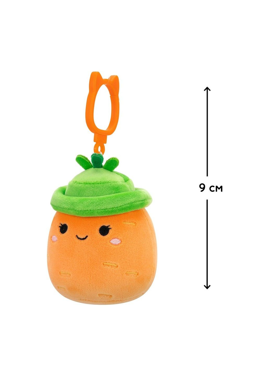 М'яка іграшка на кліпсі – Морквинка Кароліна Squishmallows (331295941)