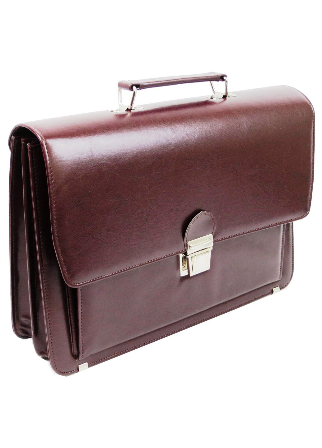 Діловий портфель Амо із еко шкіри бордовий Amo (360894255)