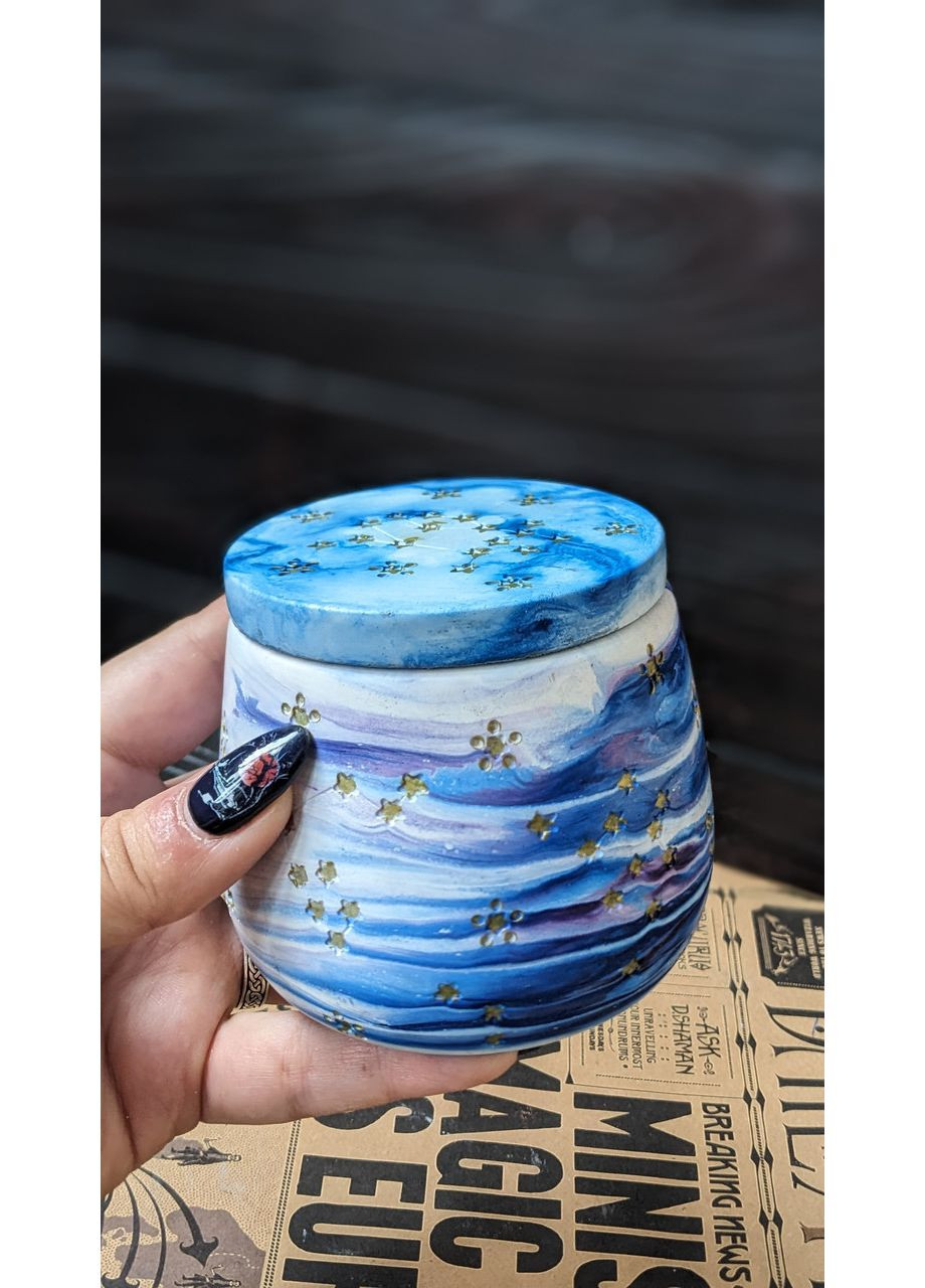 Гипсовое кашпо-ящик Созвездие No Brand (352777771)