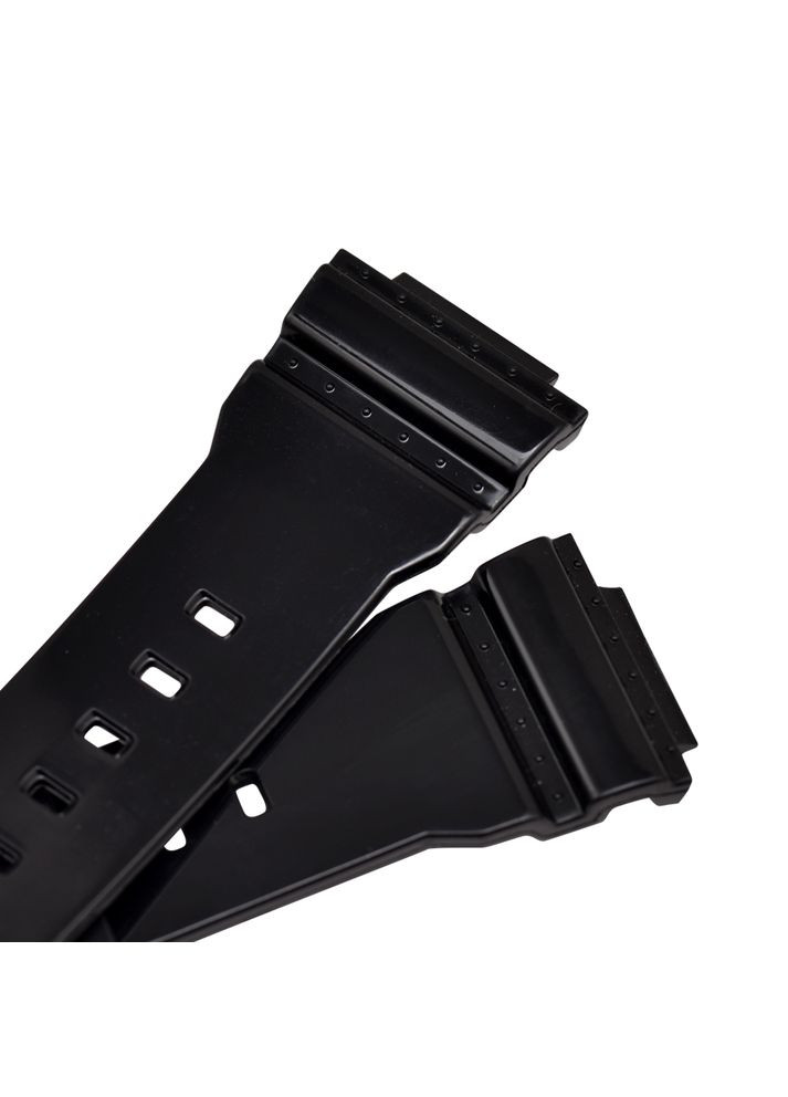 Ремінець для годинника Casio G-Shock чорний глянсовий поліуретановий для чоловіків жінок унісекс пряжка ProDobro (367266845)