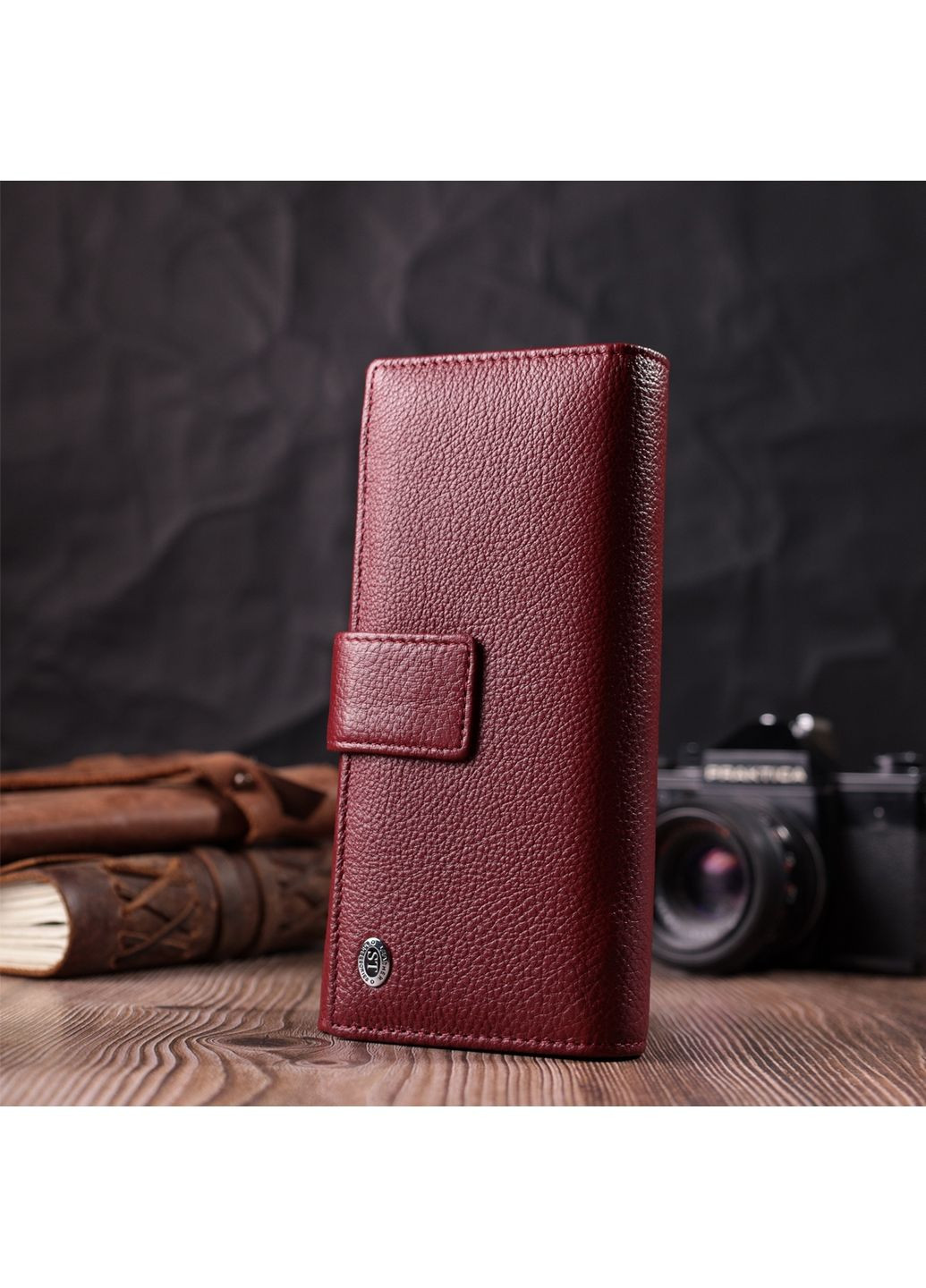 Жіночий шкіряний гаманець 18,7х9х3 см st leather (288047127)