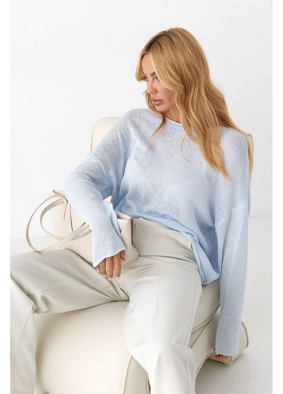 Джемпер легкої в'язки вільного крою Lurex (350948938)