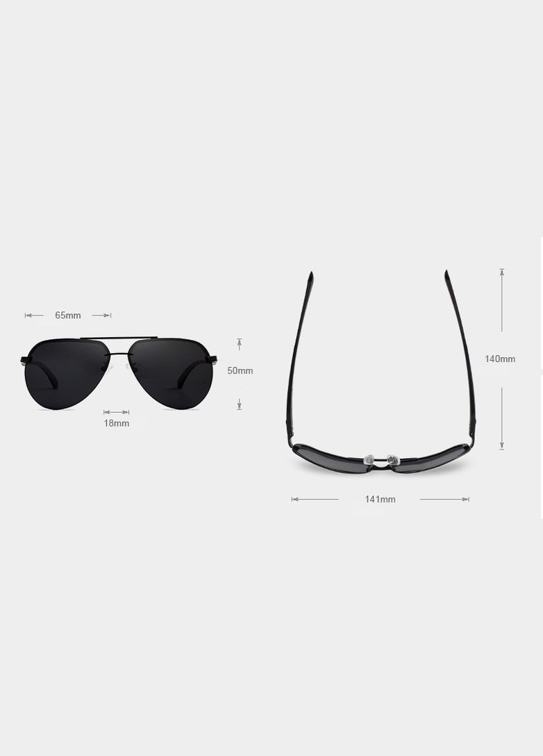 Мужские поляризационные солнцезащитные очки N7413 Gray Green KINGSEVEN (303401585)