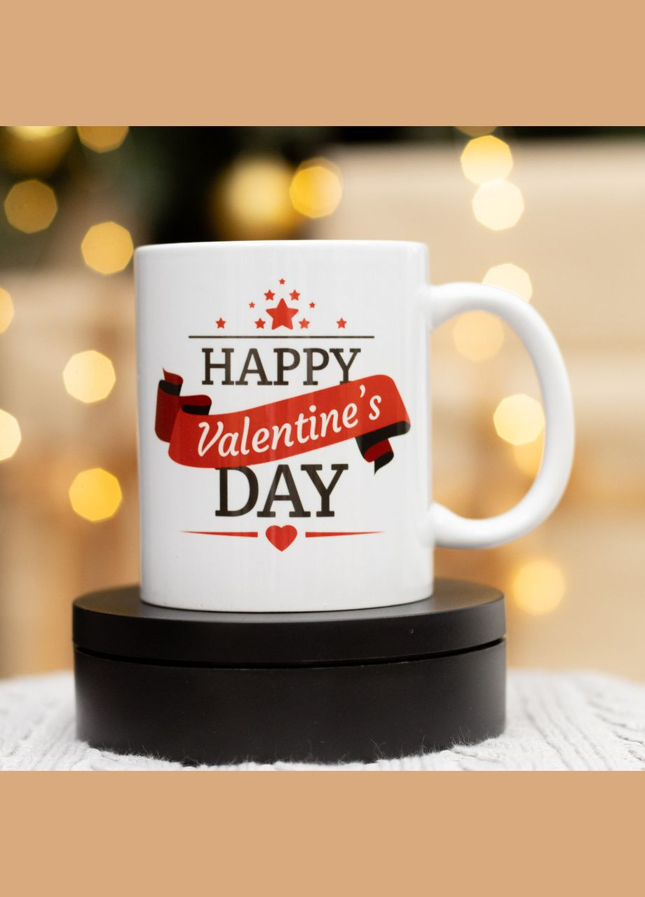 Чашка для закоханих "Happy Valentines Day" 330 мл No Brand (339043135)