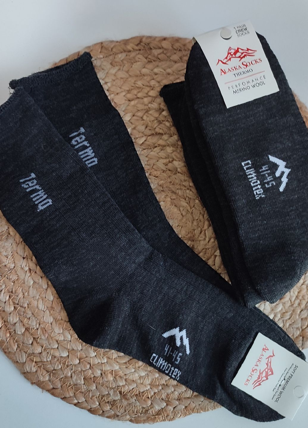 Тёмно-серые носки махровые высокие 6 пар ms 408/6 XTeam надписи (367582486)