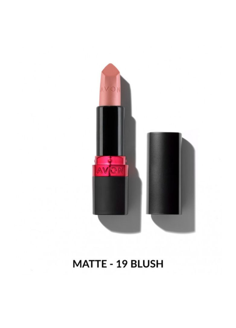 Увлажняющая матовая губная помада "Ультра" 19 Клубничная глазурь (19 Blush) 3,6г Avon (330141504)