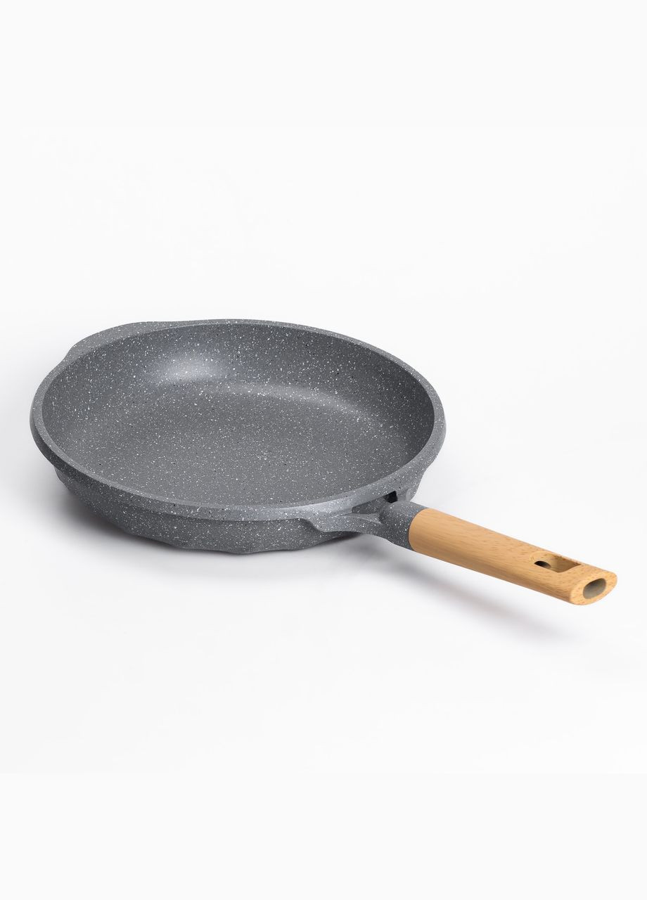 Сковорода алюмінієва з мармуровим покриттям антипригарним 28 см, сірий MGC (322771190)