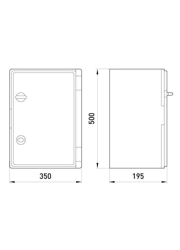 Корпус ударопрочный с АБС-пластика IP65 e.plbox.350.500.195.blank CP5007 E.NEXT (340535618)