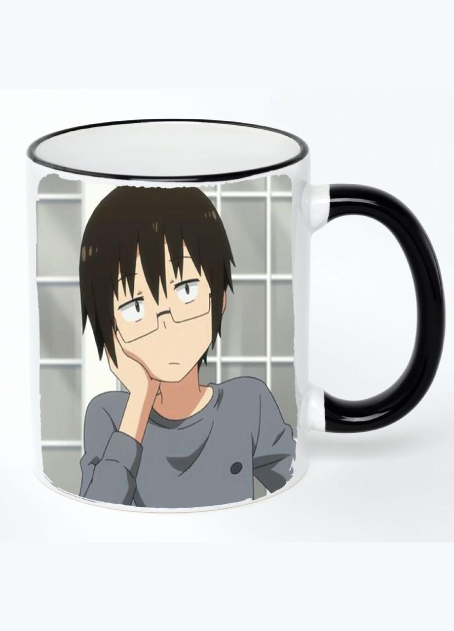 Чашка Дволика сестричка Умару Аніме #011 (кухоль, кружка) Біла з чорною ручкою 330 мл No Brand (322716918)