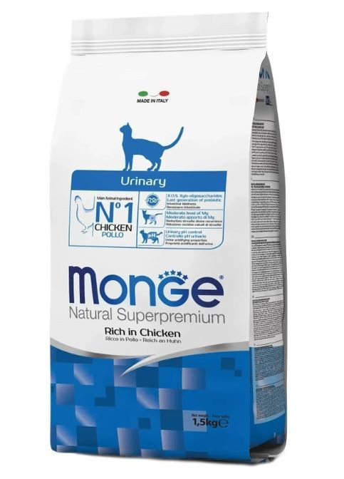 Сухий корм для котів Cat Urinary 1,5 Кг Monge (369929423)
