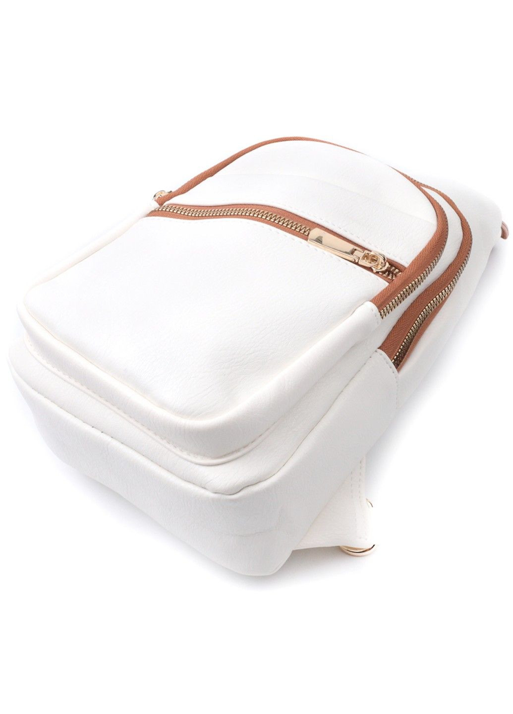 Стильная женская сумка с одной лямкой через плечо из экокожи 22757 Белый Vintage (303877183)