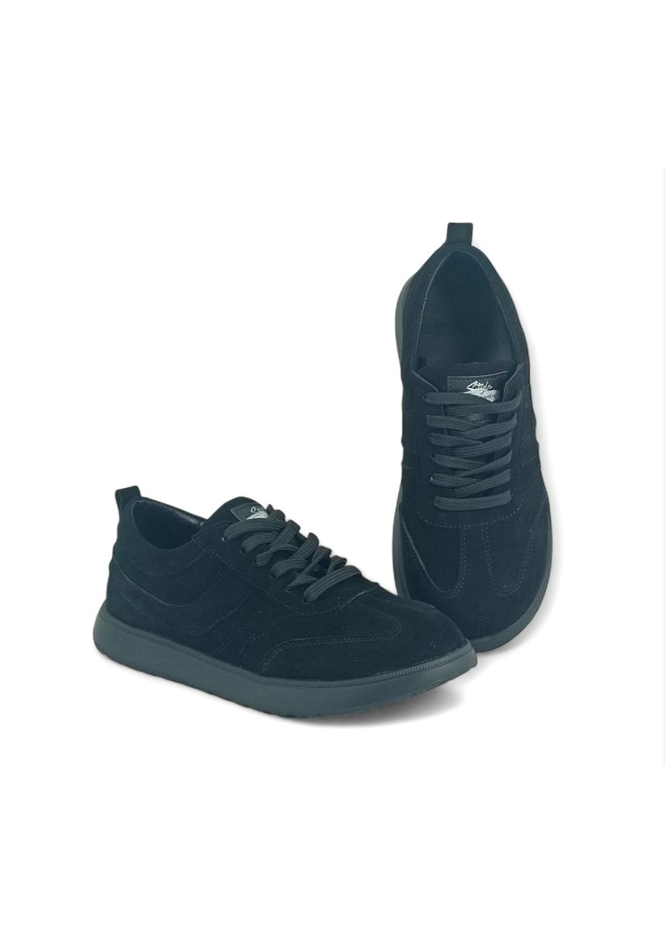 Кроссовки женские 0079(18) AVK чёрные (360884098)