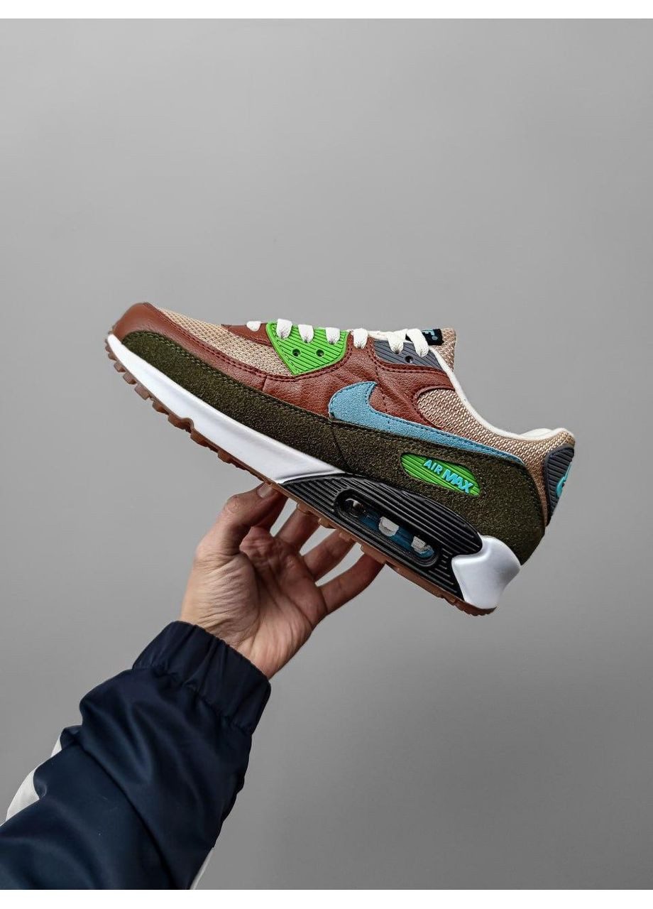 КРОССОВКИ ЖЕНСКИЕ NIKE AIR MAX 90 HEMP НАЙК АИР МАКС 90 No Brand белые демисезоны (367168647)
