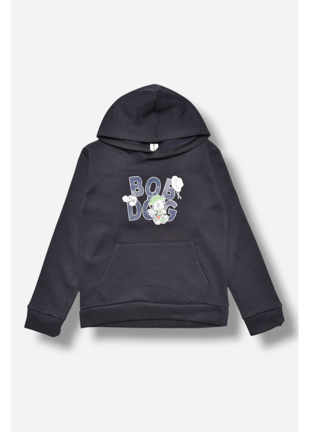 Let's Shop світшот дитячий для хлопчика на флісі темно-синього кольору малюнок темно-синій кежуал двунитка