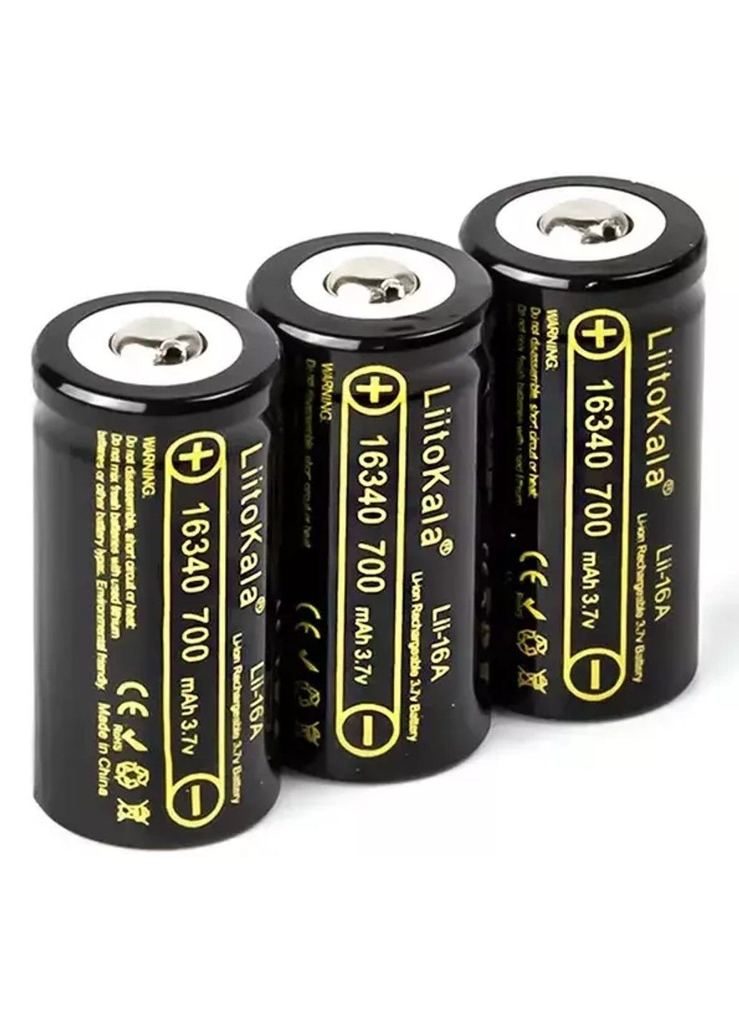 Аккумулятор LiitoKala Lii-16A 16340 700mah (Черный) No Brand (332636673)