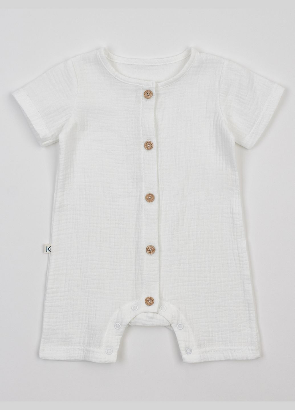 Пісочник, ромпер дитячий з мусліну молочний KRAKO (331323632)