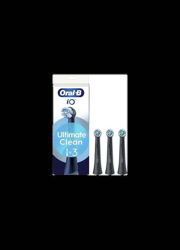 Насадки для електричної зубної щітки Ultimate Clean 3 шт чорний Oral-B IO (336948600)