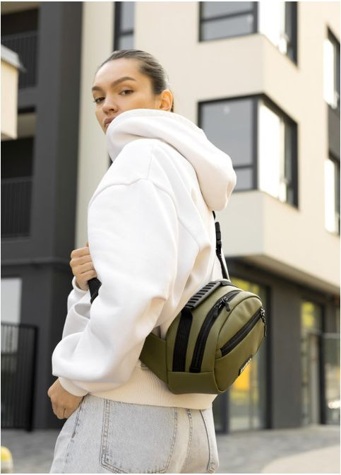 Жіноча сумка через плече з екошкіри Хакі (10970301017) Sambag (361244880)