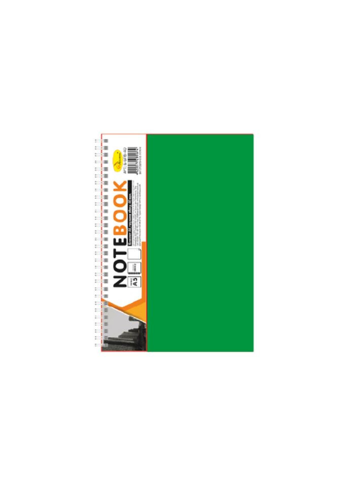 Блокнот А5 АП-1505, 80 листов, пружина сбоку Зеленый Апельсин (301086299)