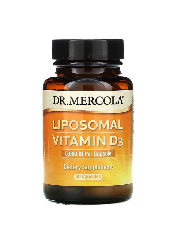 Витамин D липосомальный, Liposomal Vitamin D,, 5000 МЕ, 30 капсул Dr. Mercola (362369881)
