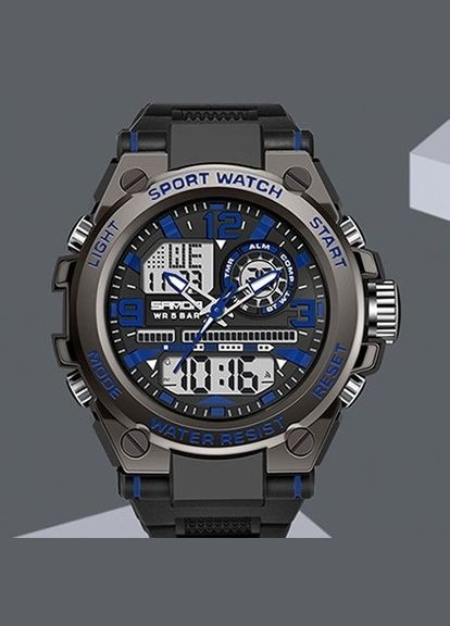 Часы мужские тактические наручные спортивные Sanda 6024-Blue (329443045)