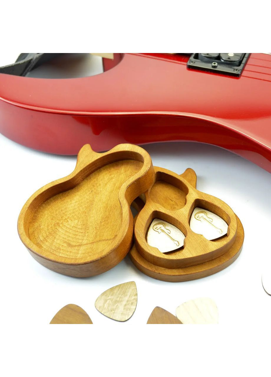 Футляр для медиаторов из натурального дерева Профессиональному музыканту в День Рождения Handmade 218-001-004 (364988930)