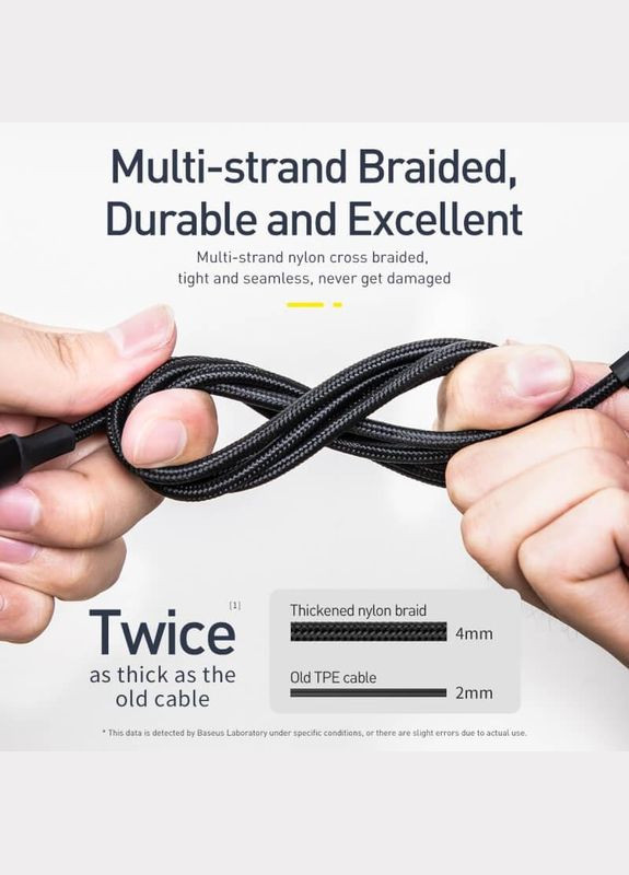 Кабель Combo twins 2in1 cable TypeC to Type-C/Lightning 1m (CATLYW-01) Baseus (280916213)