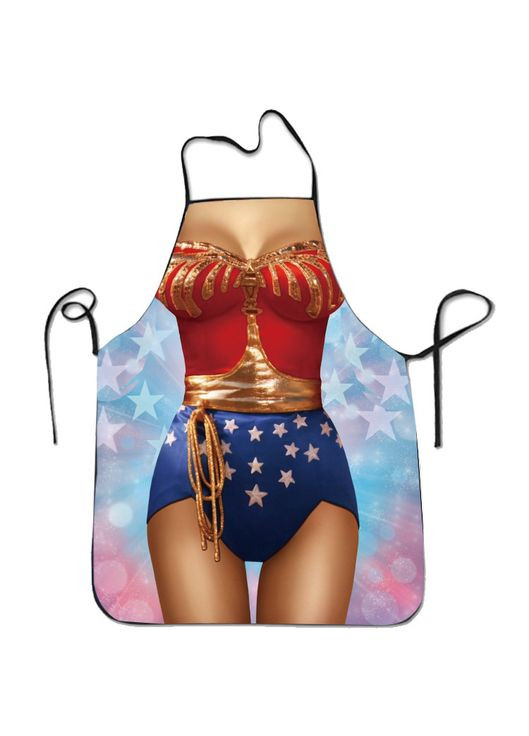 з приколом для жінок на корпоратив 80 на 60 см різнобарвний Jannet Фартух (329194166)