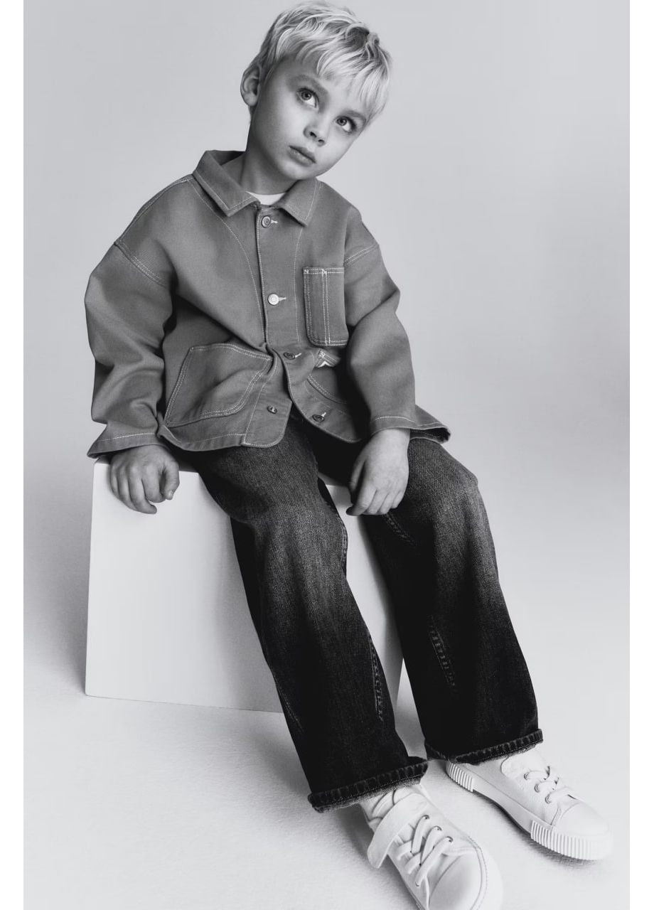 Джинсовая рубашка- 🤎 H&M куртка (366569303)