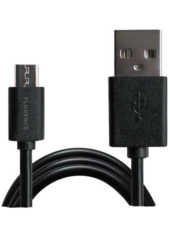 Сетевое зарядное устройство 2USB 2A + MicroUSB Cable Black (FL-1021-KM) Florence (301473306)